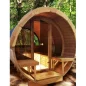 Sauna bačva 3.0 m Ø 2.27 m termo drvo