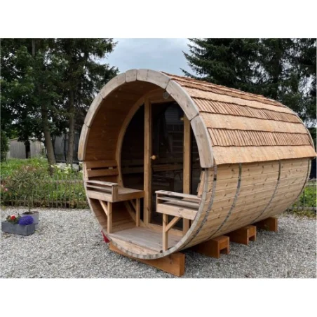 Sauna bačva 3.0 m Ø 2.27 m termo drvo