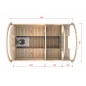 Sauna bačva 3.5 m Ø 1.97 m termo