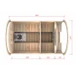 Sauna bačva 3.5 m Ø 2.27 m borovina