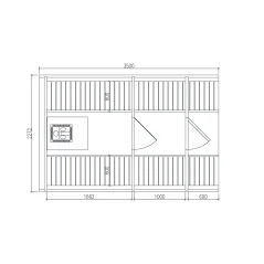 Sauna bačva 3.5 m Ø 2.27 m termo