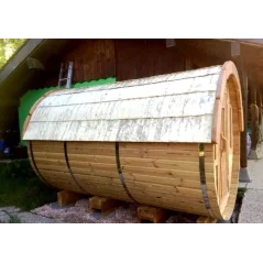 Sauna bačva 4.0 m Ø 2.27 m borovina