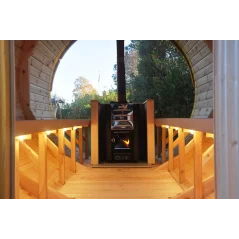 Sauna bačva 4.0 m Ø 2.27 m borovina