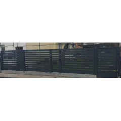 Čelična modul ograda 120 x 200 cm - smeđa HORNVAL