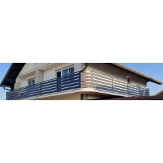 Čelična modul ograda 120 x 200 cm - smeđa HORNVAL