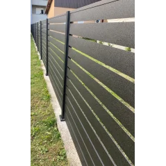 Čelična modul ograda 120 x 200 cm - smeđa HORNVAL