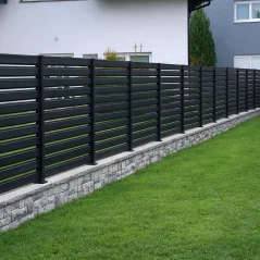 Čelična modul ograda 120 x 200 cm - crna HORNVAL