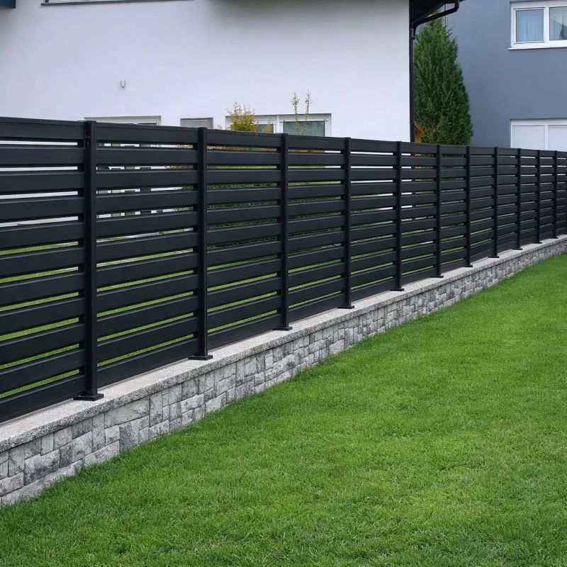 Čelična modul ograda 150 x 200 cm - crna HORNVAL