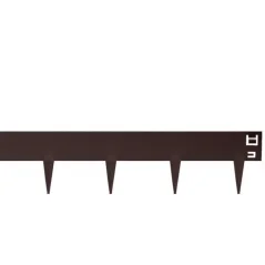 Ravni rubnjak za vrt 1 metar - grafit sivi HORNVAL