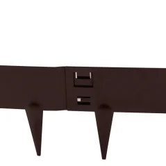 Ravni rubnjak za vrt 1 metar - grafit sivi HORNVAL