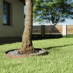 Okrugli rubnjak za vrt fi 90 - zeleni HORNVAL