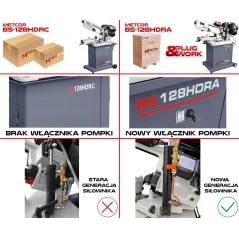 Tračna pila BS128HDRA 400V METCOR