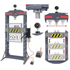 Hidraulična pneumatska preša 20T METCOR
