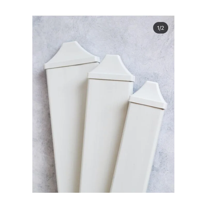 PVC letvica za ograde 60x20mm - 1m