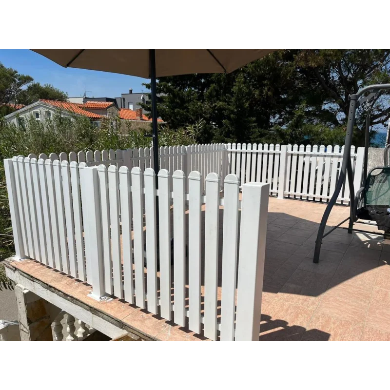 PVC letvica za ograde 60x20mm - 1m