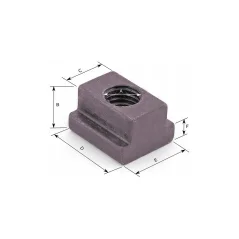 Stezni komplet M10 za T-utor 12mm – 58 kom CORMAK