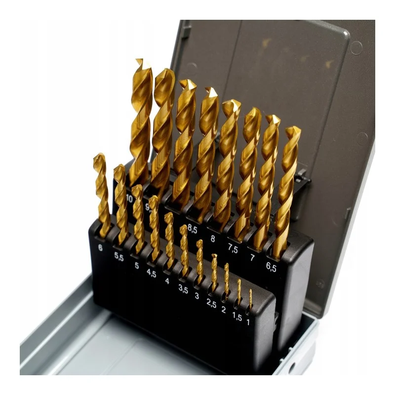 Set kobalt svrdala HSSE TiN 1–10 mm 19 kom CORMAK