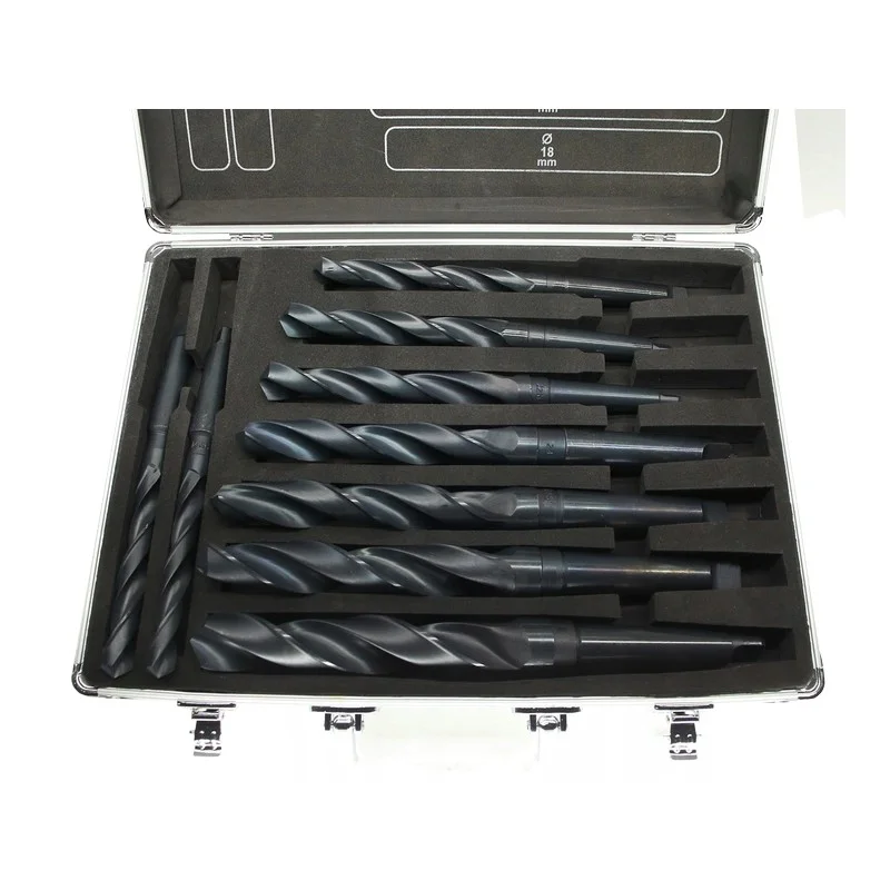 Set spiralnih svrdala za metal s Morse konusom MK2 i MK3 14.5–30mm HSS CORMAK