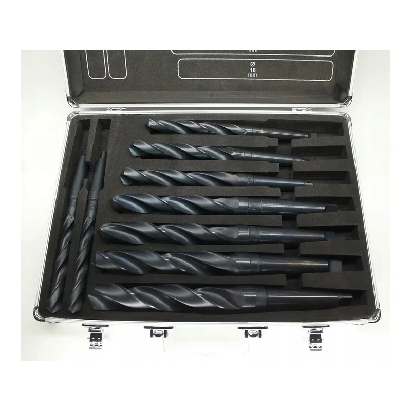 Set spiralnih svrdala za metal s Morse konusom MK2 i MK3 14.5–30mm HSS CORMAK