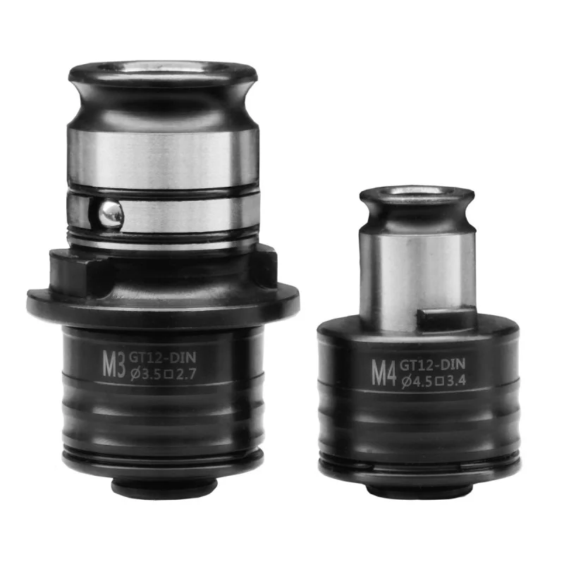 Set steznih čahura za narezivanje navoja M3, M4 s adapterom GT24–GT12 CORMAK