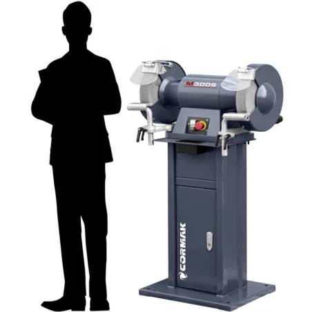 Dvostrana stolna brusilica M300S s postoljem CORMAK