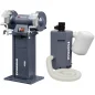 Dvostrana stolna brusilica M300S s postoljem i usisavačem za strugotine MDC750 400V CORMAK