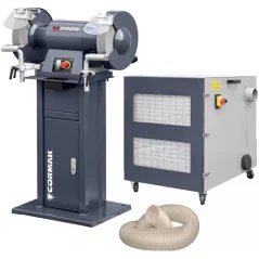Dvostrana stolna brusilica M300S s postoljem i usisavačem za strugotine MDC1500 400V CORMAK