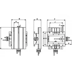 Križni stol KP201 185×100 mm CORMAK