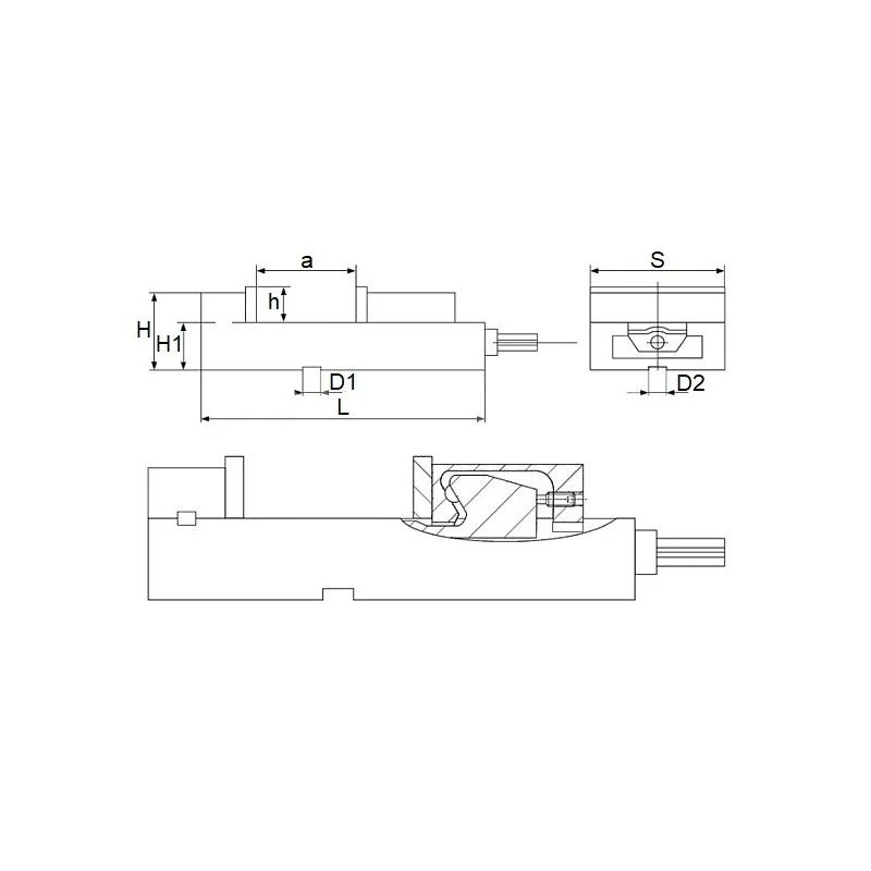 Precizni strojni škripac 160 mm QM16160N CORMAK