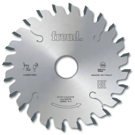 Ocjenjivi list pile Freud 125×3.1×20 Z24 CORMAK