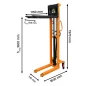 Ručni hidraulički paletni slagač WRHS1610 1000kg 1600mm CORMAK