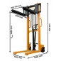 Hidraulički ručni paletni slagač WRHS 1516 1500kg 1600mm CORMAK