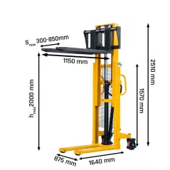 Ručni paletni slagač WRHS1520 1500kg 2000mm CORMAK