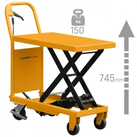 Platforma s nožnim škarastim podizačem TA15B 150kg 745mm CORMAK
