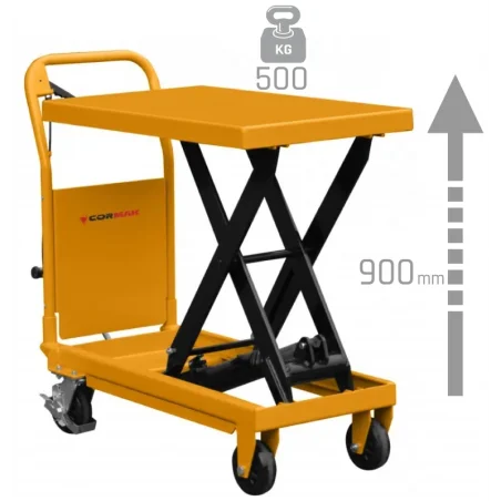 Platforma s nožnim škarastim podizačem TA50 500kg 900mm CORMAK