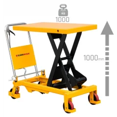 Platforma s nožnim škarastim podizačem TA100 1000kg 1000mm CORMAK