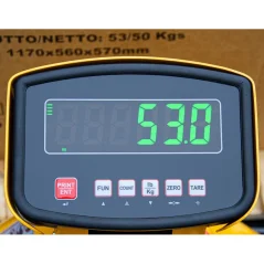 Ručni paletni viličar s elektronskom vagom i pisačem SP2500 PRINT 2500kg CORMAK