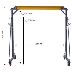 Mobilna portalna dizalica PK2 2T CORMAK