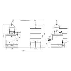Kotao za rakiju stabilni 200L 400/5 | DES